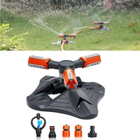 360%c2%b0 rotating garden sprinkler automatic grass lawn watering irrigation tool 3 arms large area coverage water sprinkler