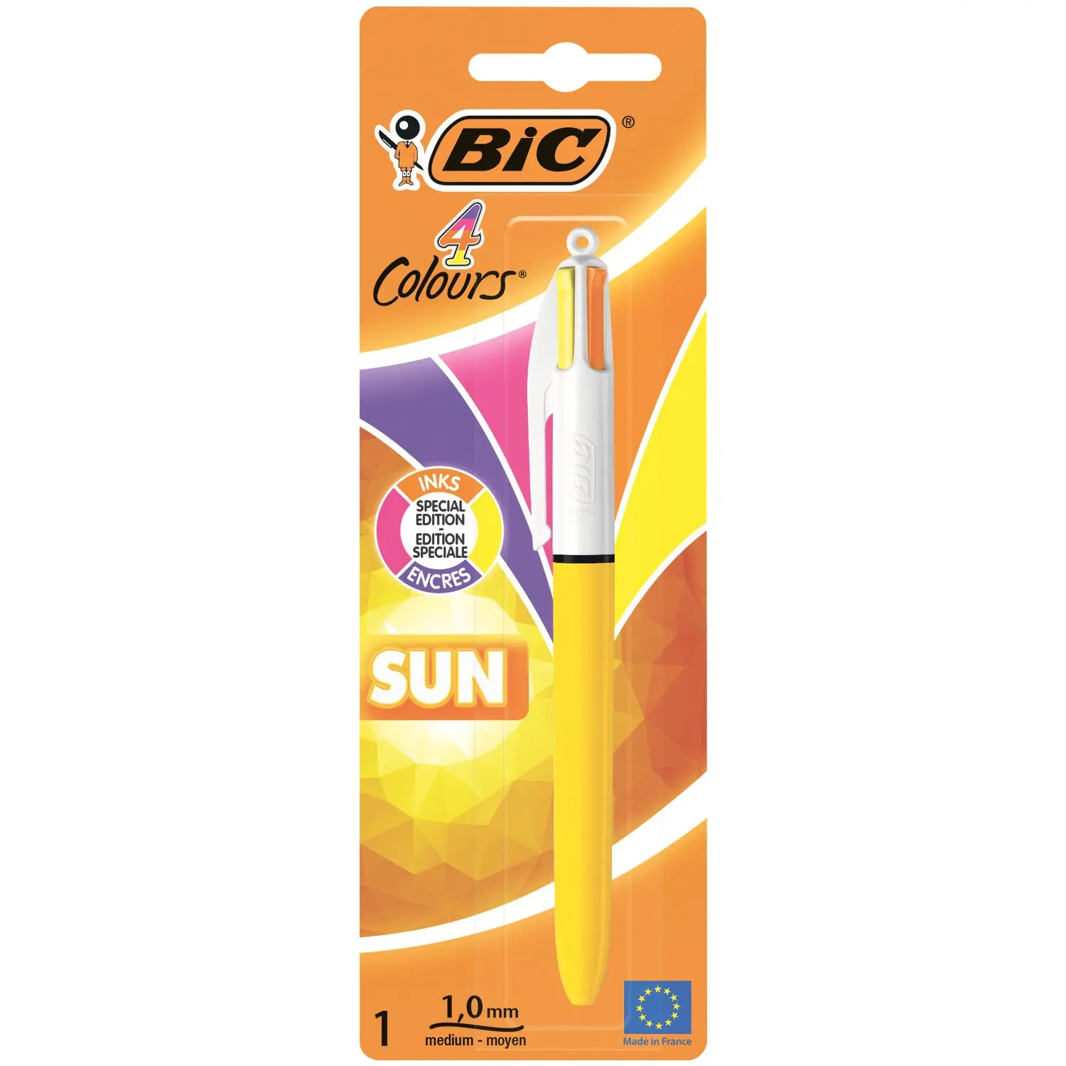 Ручка шариковая BIC Сан 4цвета |