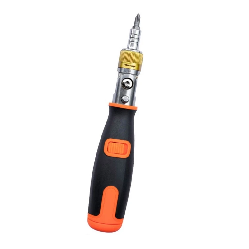 

Multi-angle Ratchet Screwdriver Set 10 in 1 Slotted for Cross Bits 1/4'' 180° Magnetic Screwdriver for Auto Drop Shipping