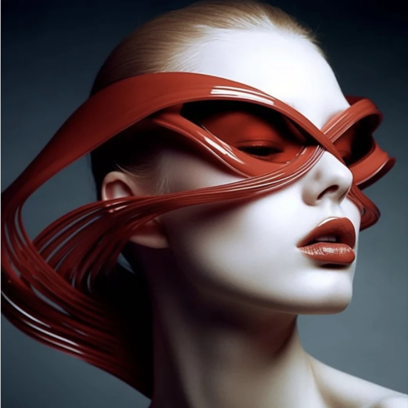 Очки солнцезащитные Y2K в стиле кошачий глаз для мужчин и женщин винтажные