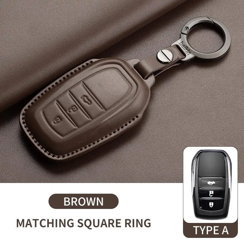 

Подходит для Camry ‌ Корона РПВ4 ‌ Брелки из натуральной кожи, автомобильные брелки из воловьей кожи высшего уровня