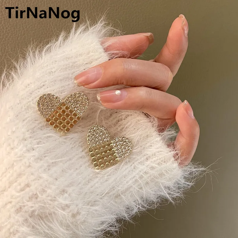 

2022 New Retro Exaggerated Irregular Heart Earrings Contracted Classic Luxury Unusual Earrings Women Party Jewelry Gifts
