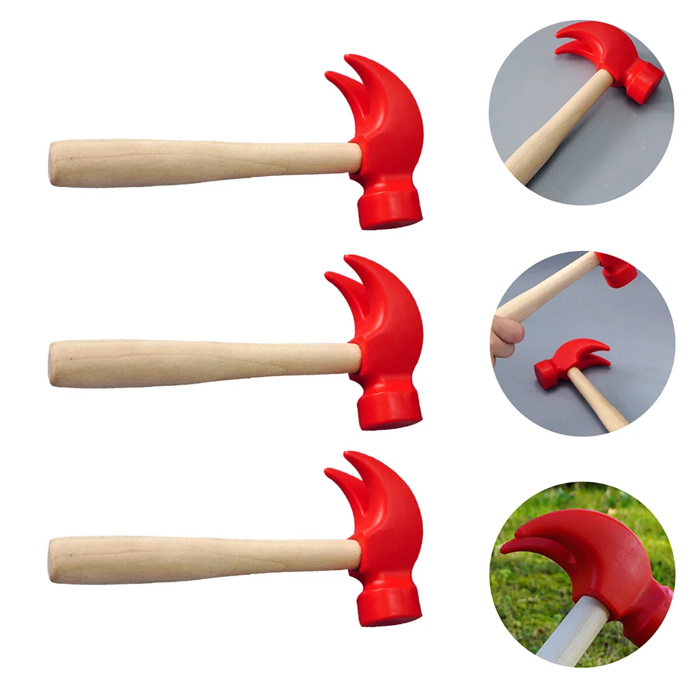 

3 Pcs Simulated Small Wooden Hammer Funny Simulation Toy Children Hans-on Plaything Toys Babies Puzzle Kids Maintenance