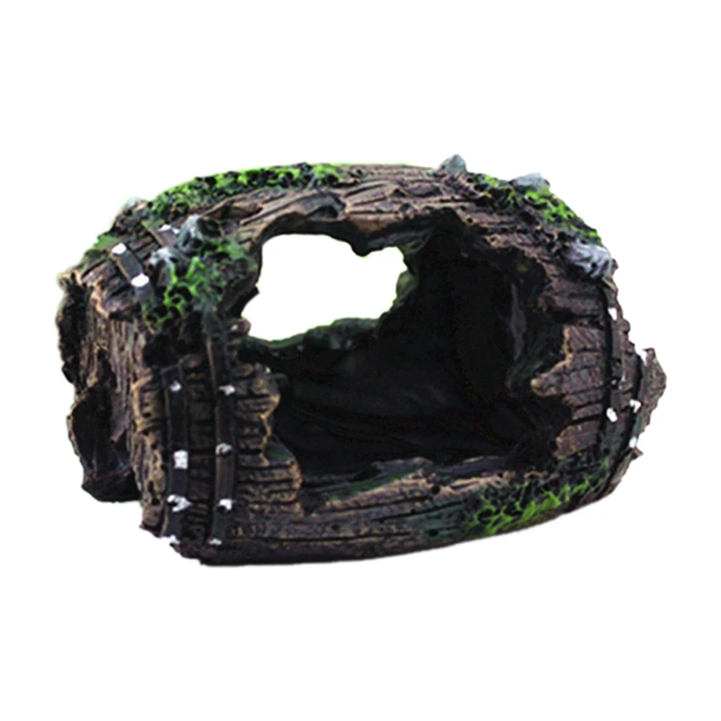 Фотофон для аквариума искусственная пещера украшения из смолы простой в