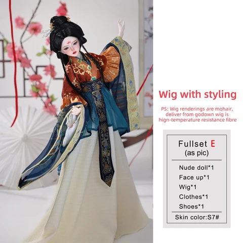 oueneifs Carmen E Bjd Dolls 1/4 Bariy A Wei-Jin Hanfu-Clad Maiden Style