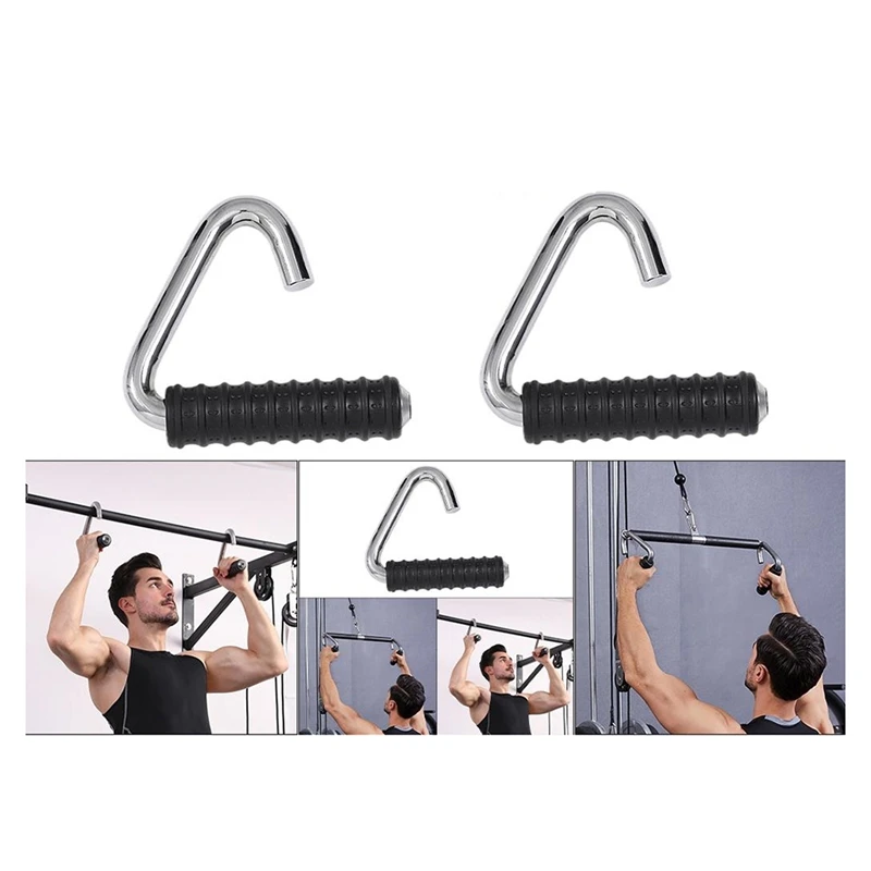 2 шт. ручка для сопротивления тренажерного зала DIY шкива тросовая машина тяга