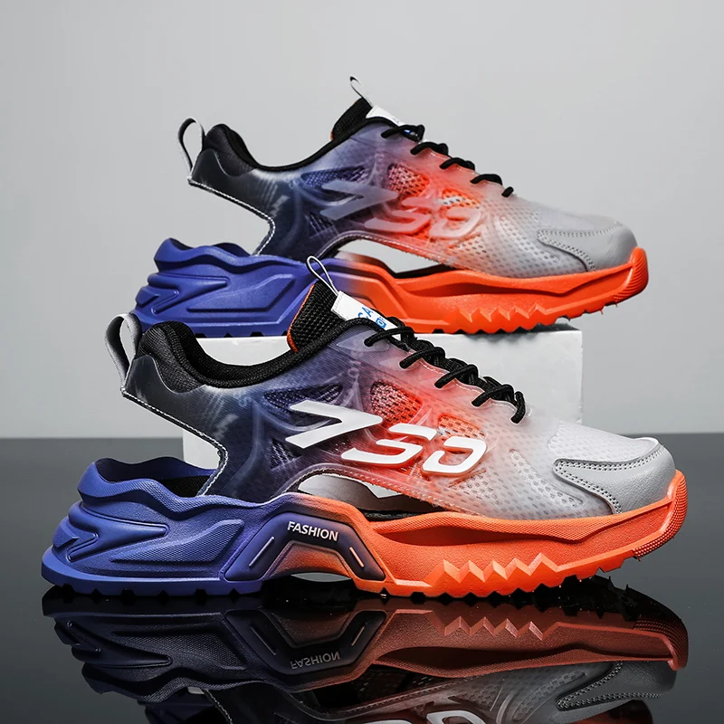 Мужские Нескользящие сандалии для вождения дышащие пляжные босоножки из