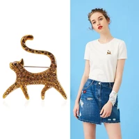 high end fashion rhinestone cat brooch anti glare collar pin new pin jewelry accessories