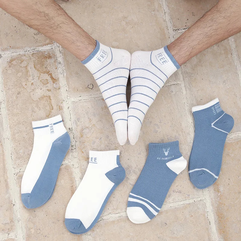 

Adult Socks Man Cartoon Men Sock Solid Unisex Low Tube Casual Cotton Sox Female Spring Summer Casual Striped Printed Skarpetki