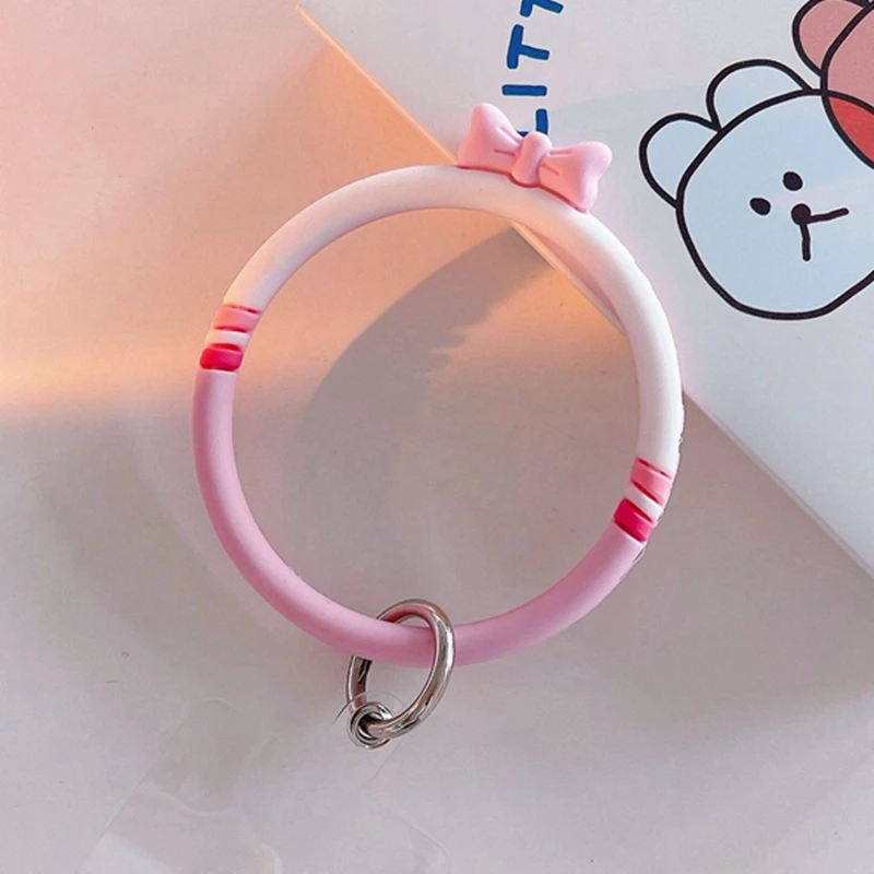 

Cute Cartoon Animal Silicone Phone Wristband Lanyard Anti-Lost Straps Hand Carry Anti-Drop Phone Bracelet