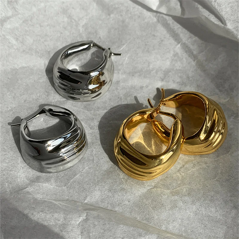 

Ins French High-End Irregular Line Earrings Female Niche Design Light Luxury Unique Fashion Party All-Match Jewelry Gift
