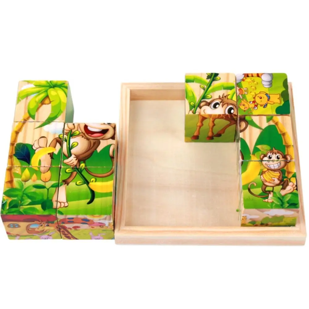 

Blank Square Wood Boards Creative Unfinished Wooden Picture Frame Safety Non-toxic Wooden Tray Handmade