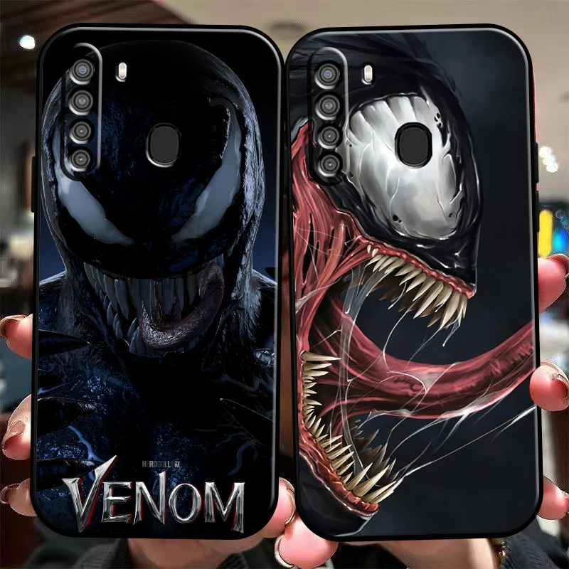 

Marvel Venom COOL Phone Case For Samsung Galaxy A01 A02 A10 A10S A31 A22 A20 4G 5G Back Carcasa Silicone Cover Soft Black