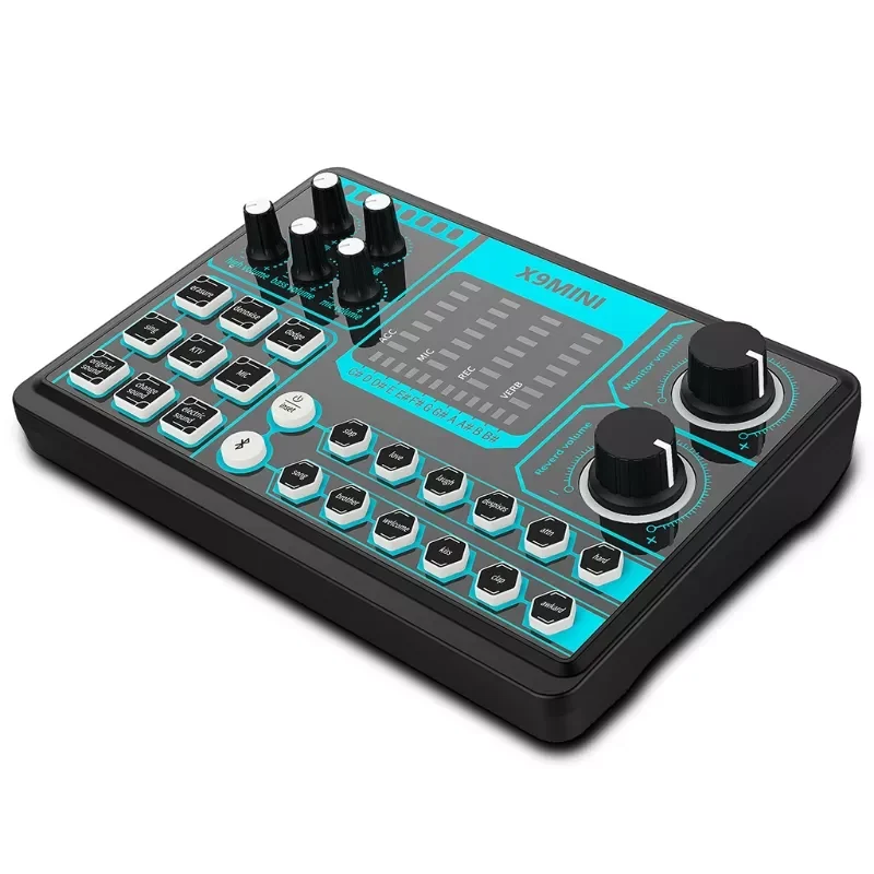 

63HD X9 MINI Recording Computer External Mobile Phone Sound Card Repair Tone Mixer