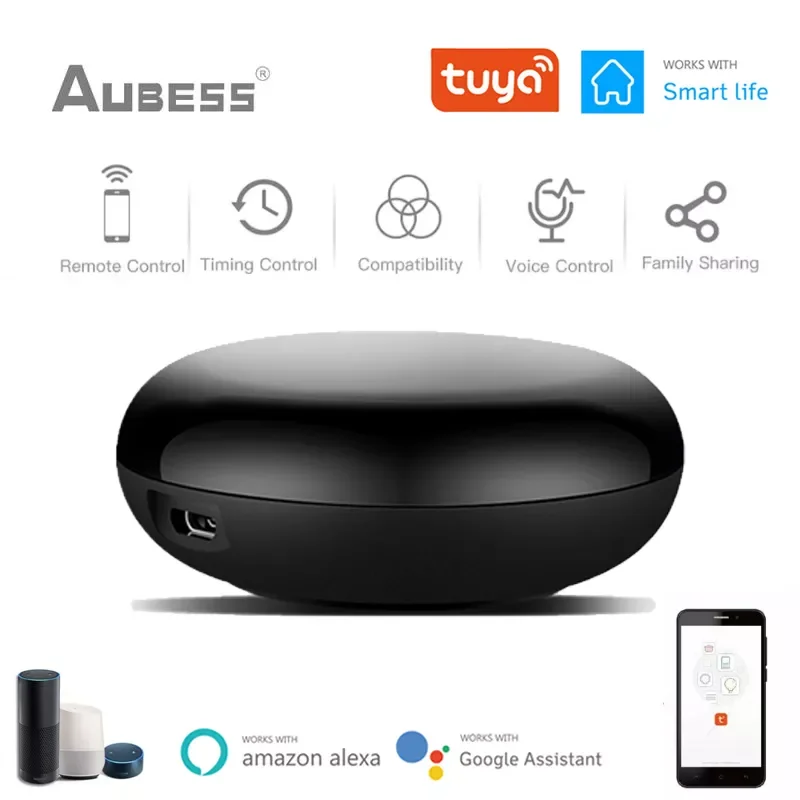 

NEW IR Remote Control Wifi Smart Home Infrared Controller For TV DVD AUD AC Works With Alexa Echo Home