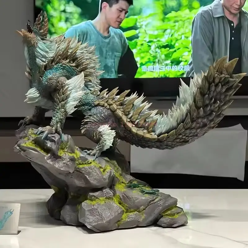 Фото 28 см Monster Hunter World Zinogre, игровая фигурка, модель статуи, коллекция для мальчиков, украшение для рабочего стола, украшение, огни, игрушки, подарки №5