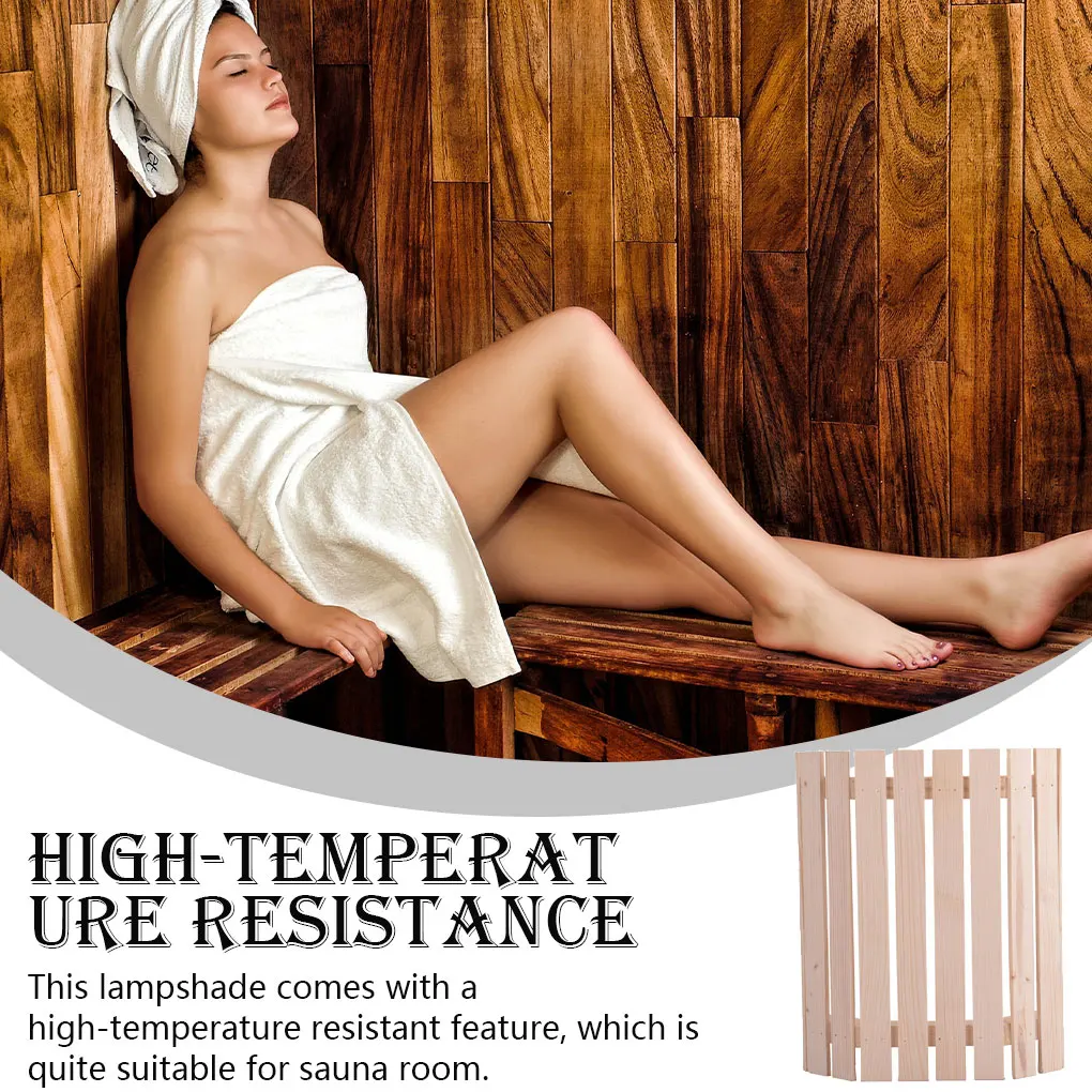 

Lamp Shade Decoration Replaced Part Wood Lampshades Workmanship Lights Protector Eye Protection Sauna Supplies