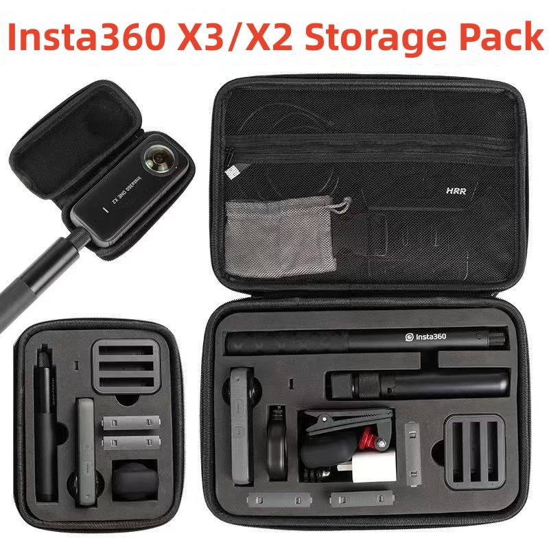 

For Insta360 X3/X2 Storage Bag Camera Accessories Large Capacity Storage Protection Box Insta 360 X3 Accesorios