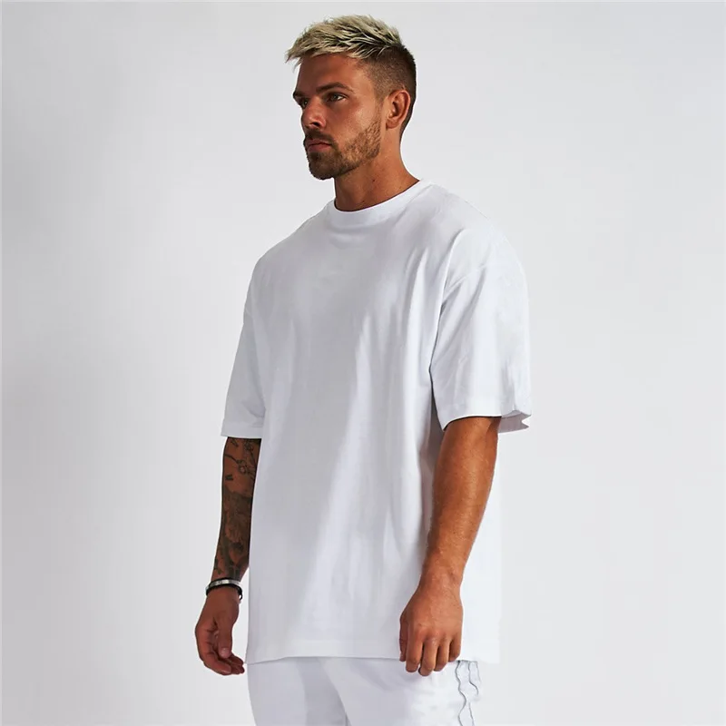 

OEM camisetas Custom Logo Printing Blank Plain 100% Cotton Heavyweight streetwear acid wash Casual Gym Men Oversized T Shirts
