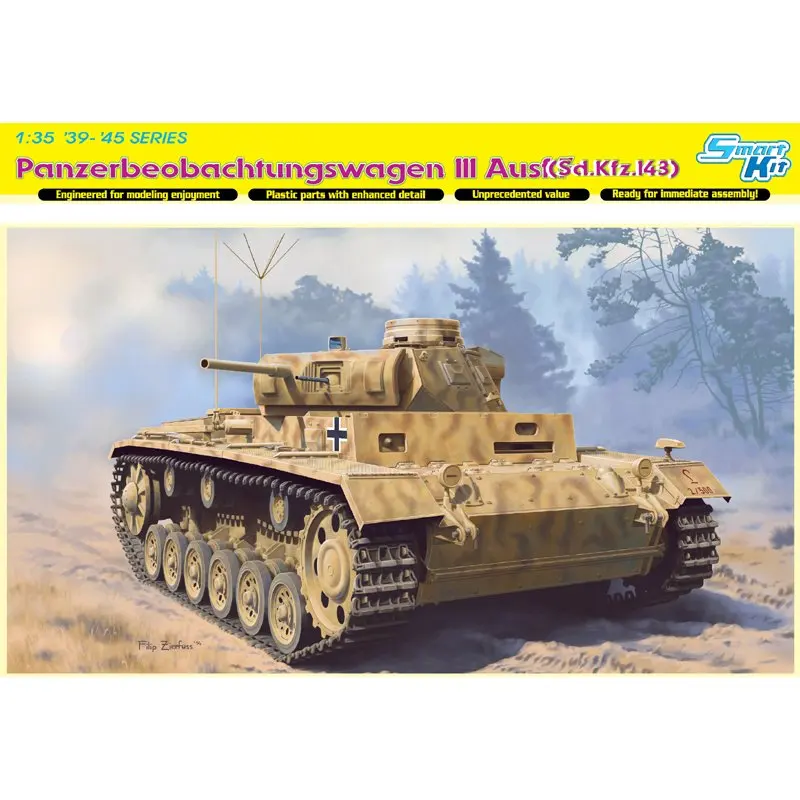 DRAGON 6792 1/35 1/35 Pz. Beob. Wg. III Ausf. (Sd.Kfz. 143) Набор для сборки