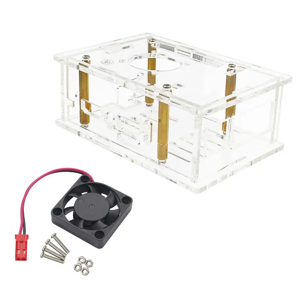 Акриловая стандартная прозрачная оболочка для Orange Pi 5Pro дополнительная антенна