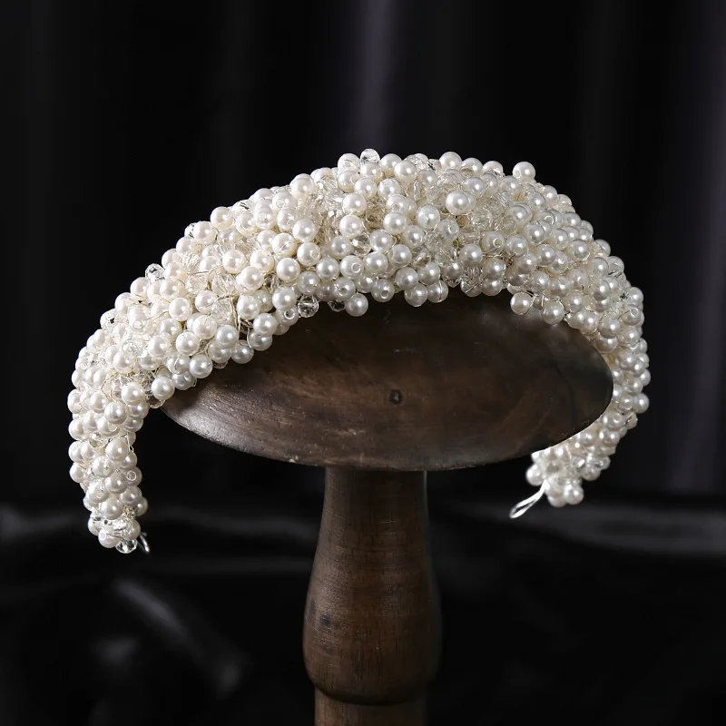 

Peal Hairbands For Women Wedding Hair Accessories New Fashion Headband Female Party Bridal Headwear Pirncess Jewelry