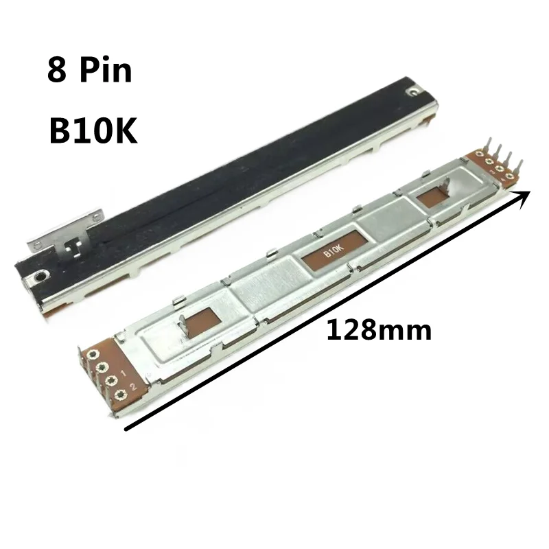 

1pcs，Straight sliding potentiometer，B10K，8pin，Total length 128mm, travel 100mm