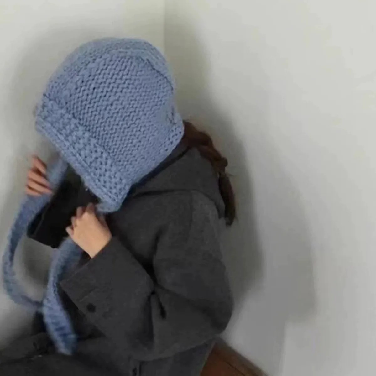 Вязаные шапки ручной работы для мужчин и женщин Балаклава зимняя теплая шапка