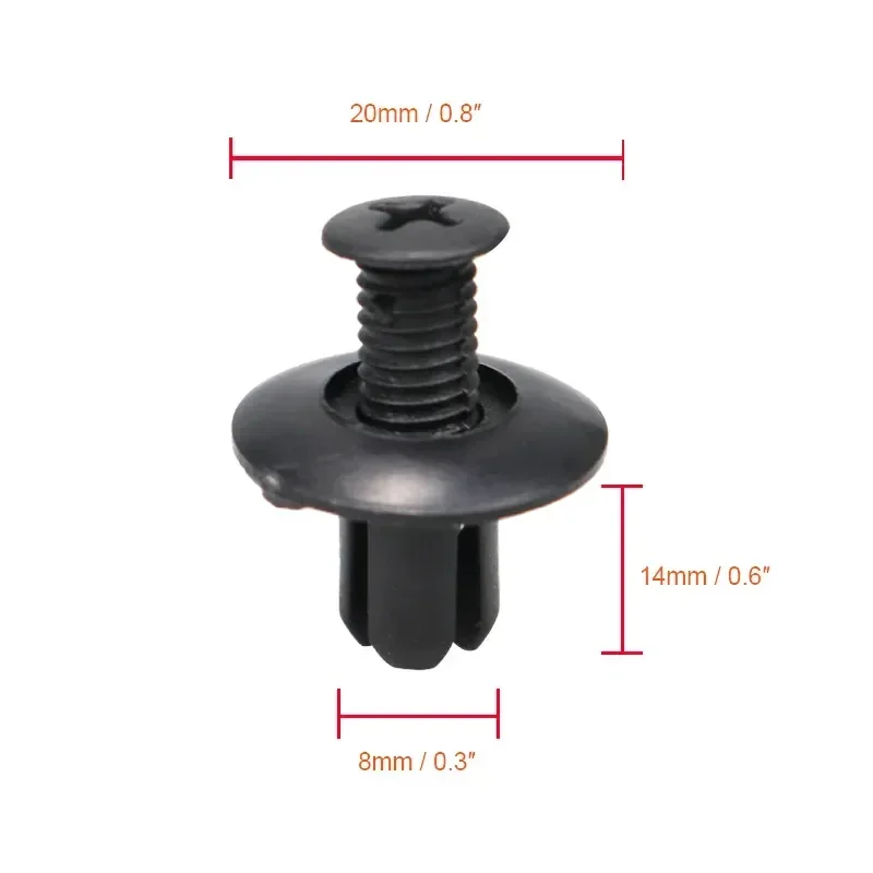 10/20/40/50 шт. Универсальный Автомобильный бампер брызговик 8 мм отверстие