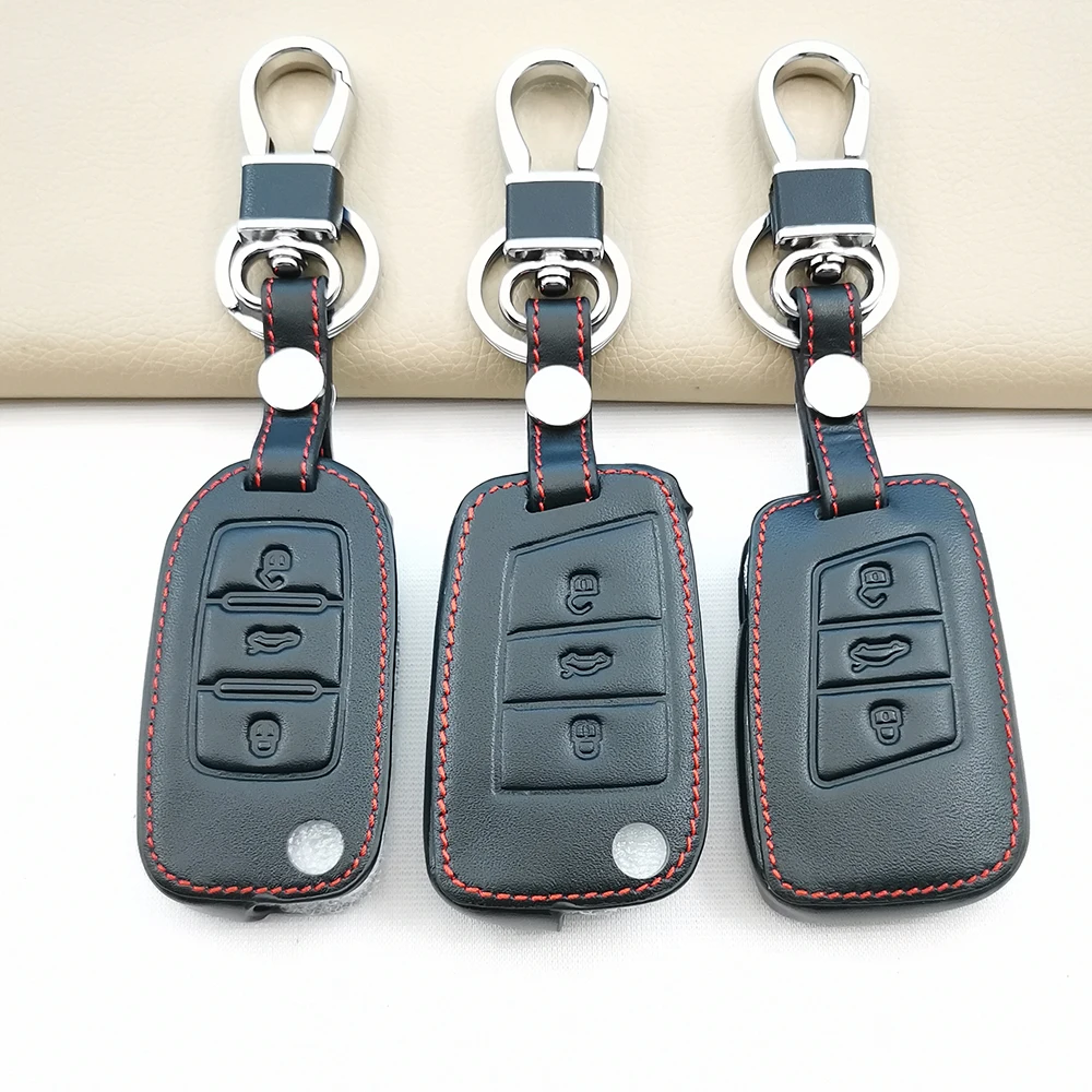 

Новинка Чехол для автомобильного ключа для Volkswagen VW Golf Bora Jetta Polo Golf Passat B8 для Skoda Octavia A5 A7 Fabia Seat Ibiza Leon