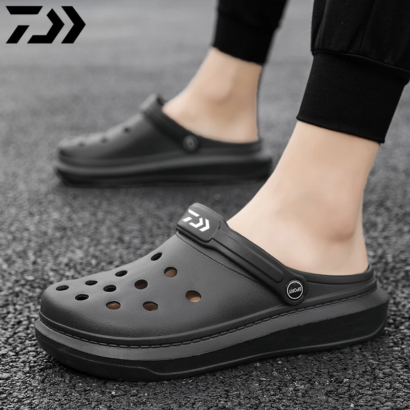 

DAIWA Men Leisure Time Baotou Shoes Outdoor Breathable Beach Shoes Light Sandals Non-slip Wading Shoes Breathable Fishing Shoes