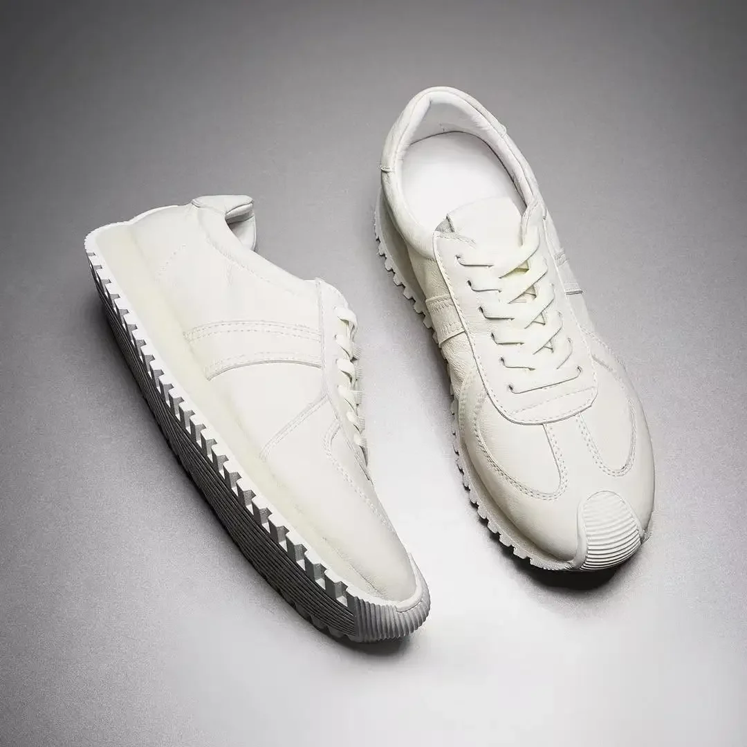 Мужская повседневная обувь из мягкой кожи черные кроссовки осенняя мужская мода