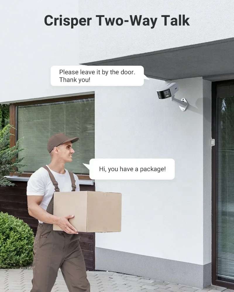 ANNKE 6MP двойной объектив 180 панорамная сетевая камера ИК AI POE IP-камера безопасности