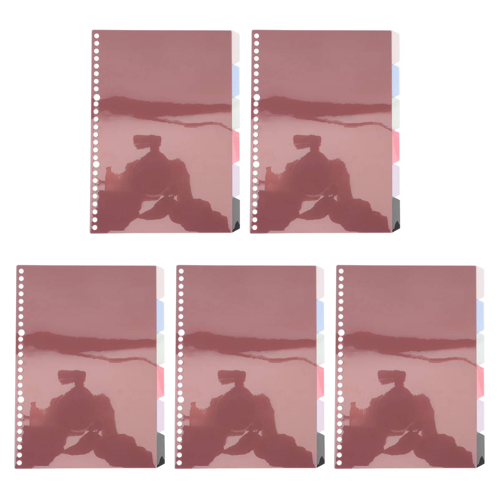 

Dividers Binder Tabs Paper B5 File Notebookssmall Divider 5X7Binders Sheetsection Page Leaf Loose Folder Subject Pastel