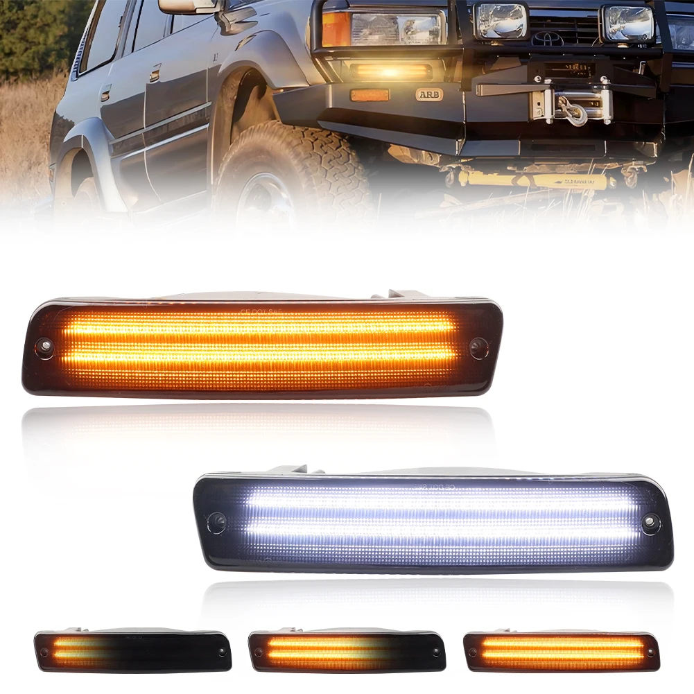 

Передние Светодиодные Фонари Для Toyota Land Cruiser FJ80 1995-1997 И Lexus LX450 1991-1997: 2x LED-индикаторы Парковки