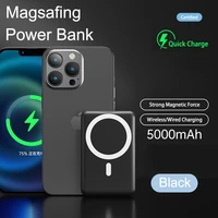 portable magnetic power bank for iphone 13 12 pro max led display poverbank wireless fast charging mobile phone external battery