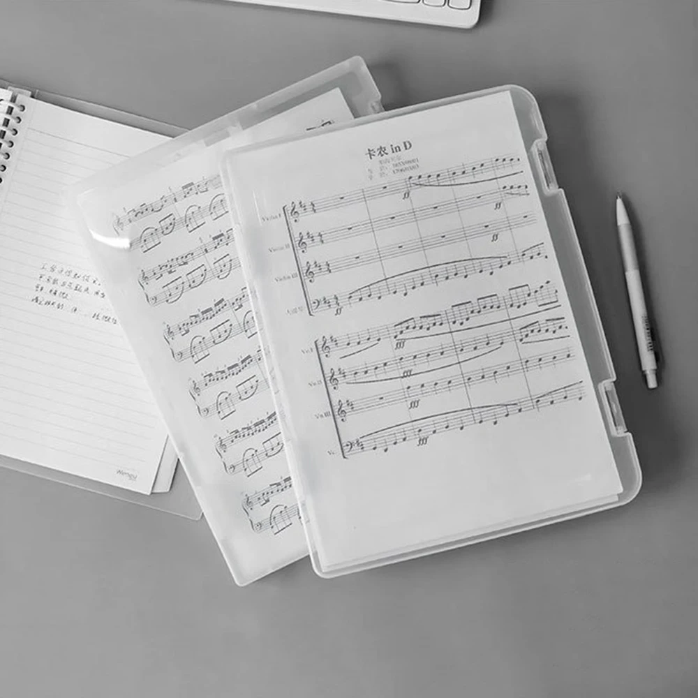 Прозрачная коробка для документов утолщенная пластиковая хранения офисные