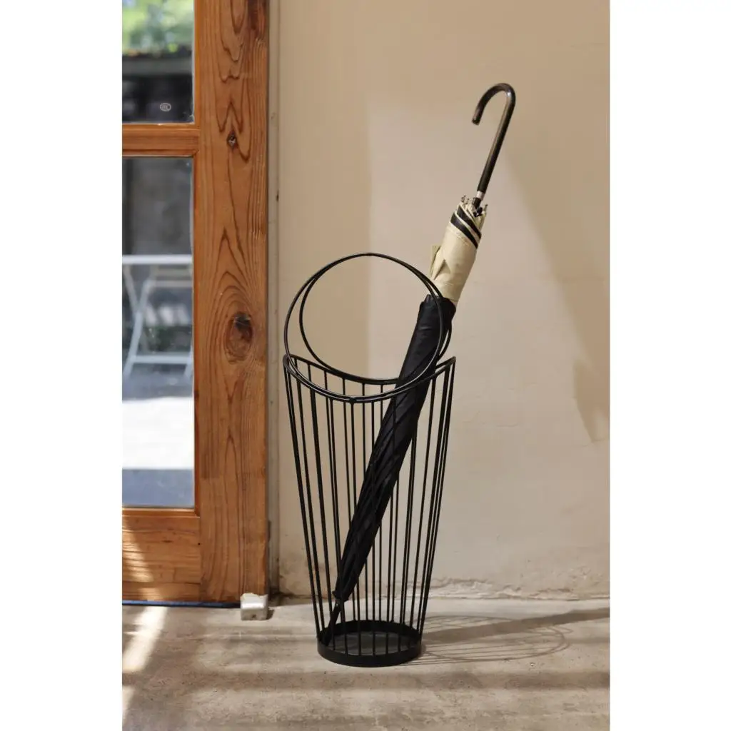 

Минималистичный Зонт MOMO в форме корзины в скандинавском стиле, зонтик в форме ведра, черная рамка, зонт для хранения в современном кафе B & B