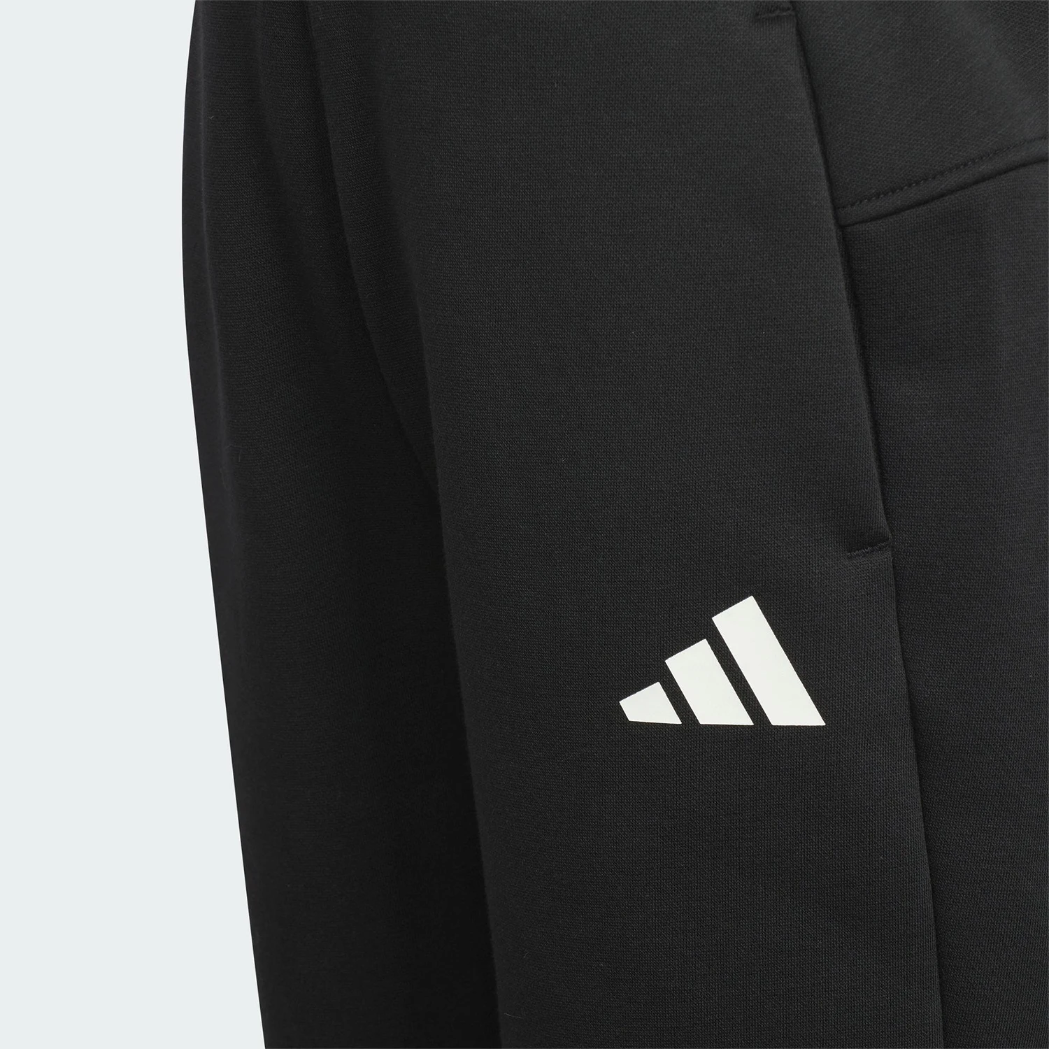 Фото Оригинальные детские теплые вязаные брюки Adidas с завязками на щиколотке, осенняя коллекция, модель KC5341. №4