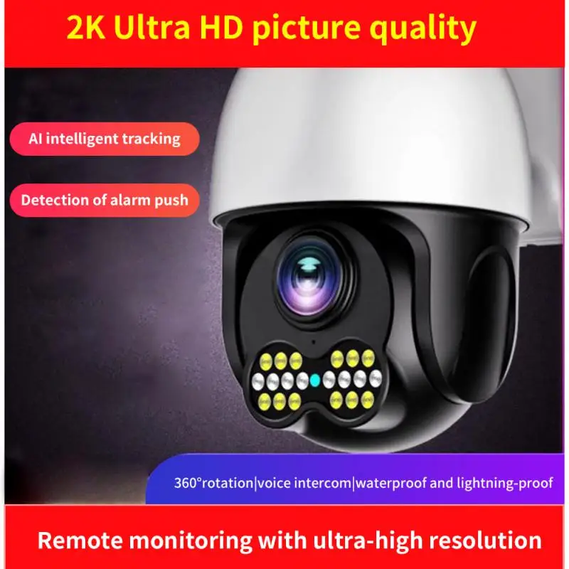 

3MP Smart IP Camera Outdoor Waterproof Security Baby Monitor Mobile Phone WIFI Automatic Tracking Wireless Surveillance Camera