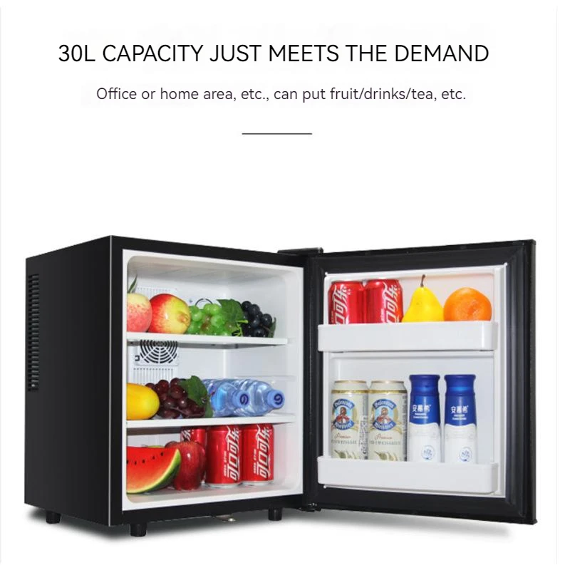 30L Mini Mini Refrigerator Wholesale Freezer Ice Bar Foam Door Good Insulation Semiconductor Refrigeration Capacity Hotel Use