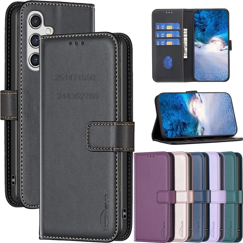 Роскошный флип-чехол из искусственной кожи для Samsung Galaxy A54 A34 A14 A24 A23 A13 A33 A53 A73 A22 A32