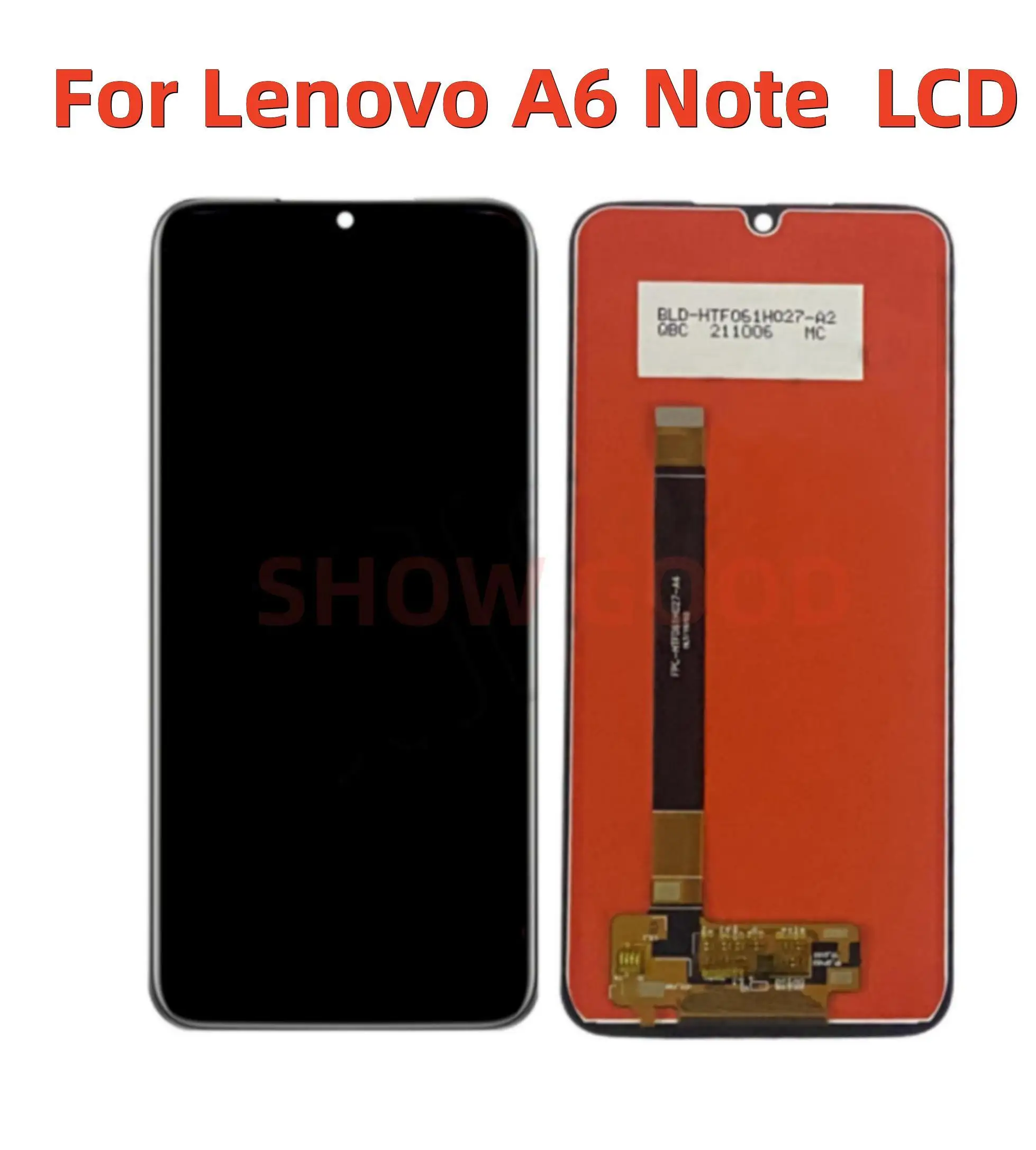 

6.09 inch For lenovo a6 note L19041 LCD Display With Touch Screen Glass Digitizer Assembly Sensor Black Color With Tools Tape