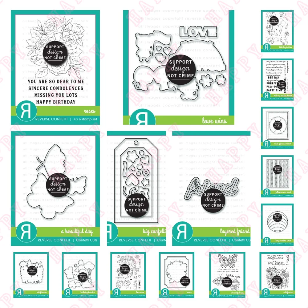 

New Folklore Cover Large Rainbow Circle Layered Friend Gift Holder Cutting Die Stamps Scrapbook Diary Diy Embossing Card Molds