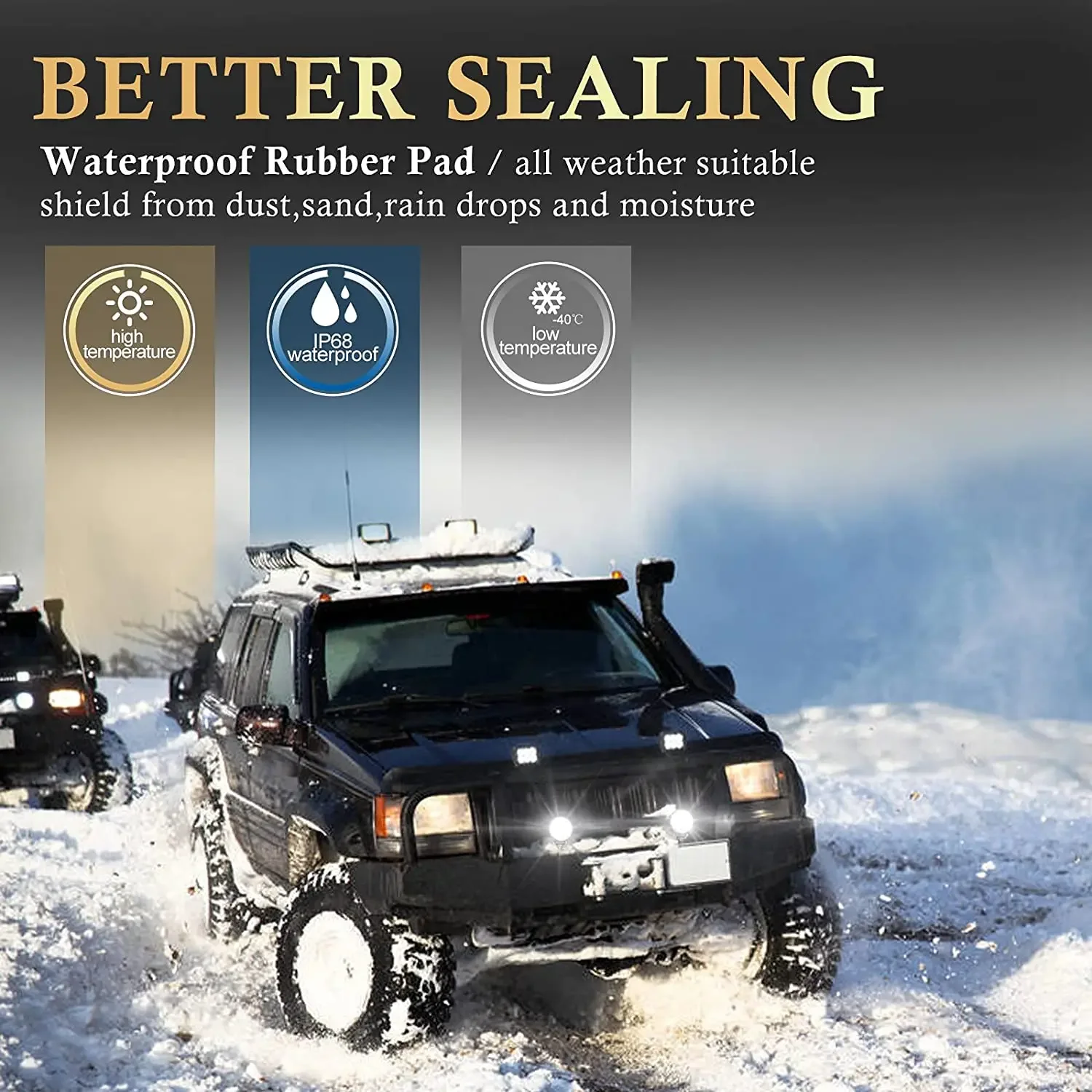 4-дюймовый светодиодный бар для бездорожья 4X4 прожектор 99 Вт рабочий свет Jeep Truck