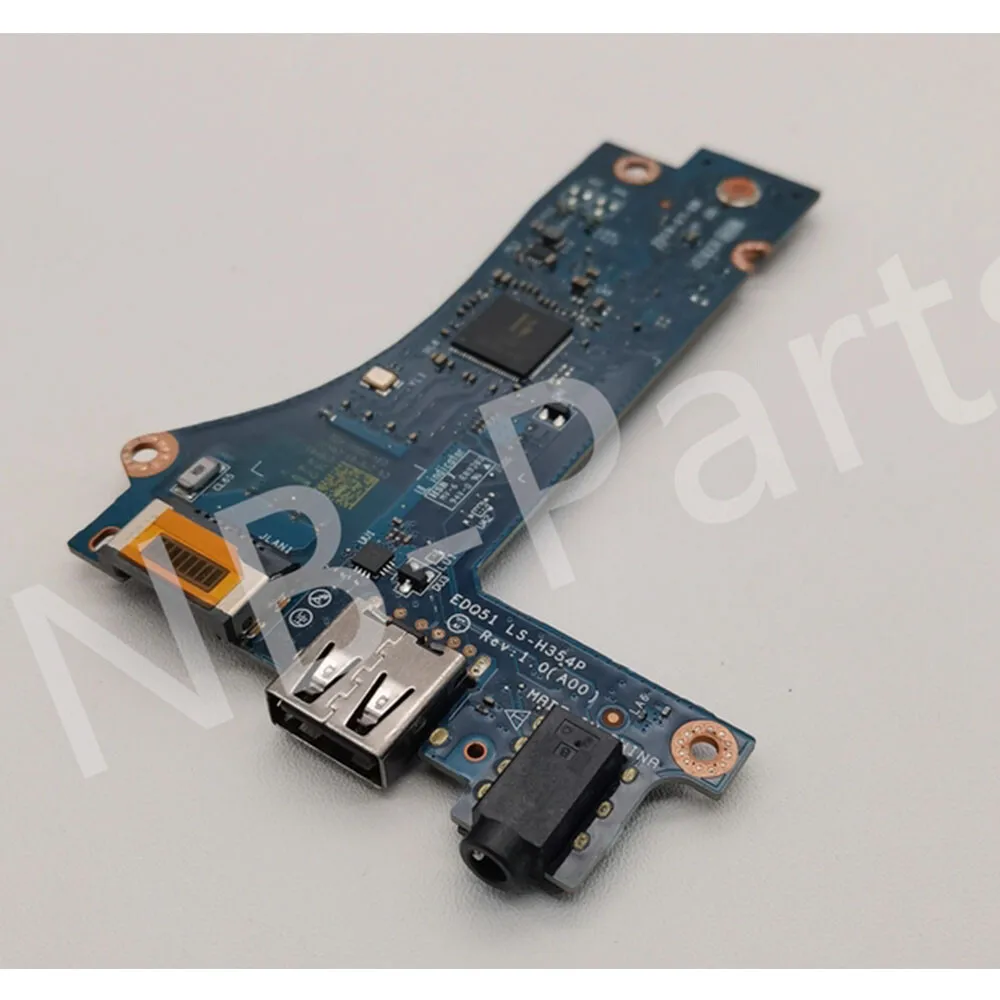 Фото Для DELL Alienware M15 R2 USB-порт аудиоинтерфейса, плата Ethernet LS-H354P CN-019Y93 №1