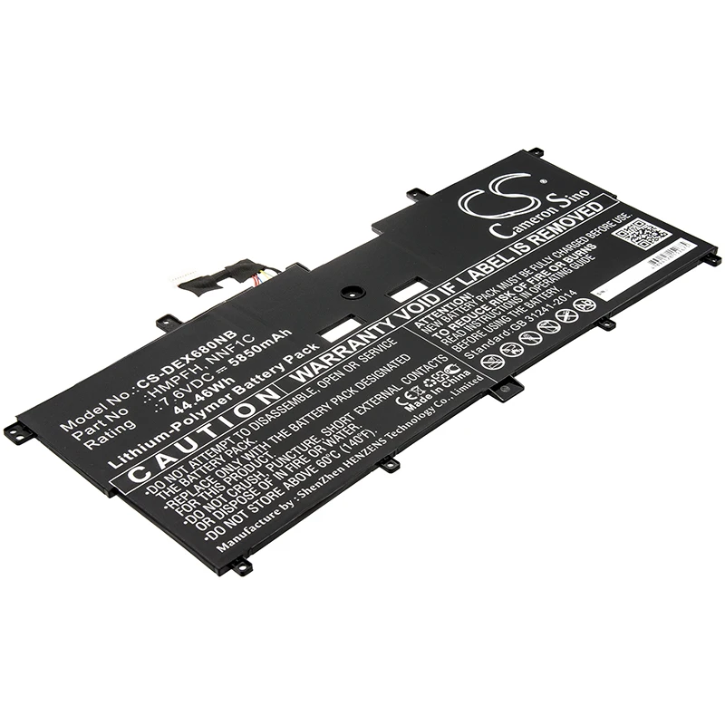CS 5850 мАч/44.46Wh батарея для ноутбука DELL N003X9365 D1516FCN N006X9365 D1726QCN XPS 13 9365 2 в 1 NNF1C|Цифровые
