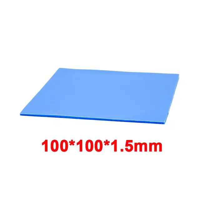 

RGEEK 100 Pcs Blue 10mm*10mm GPU CPU Heatsink Cooling Conductive Silicone Pad Thermal Pad термопрокладка