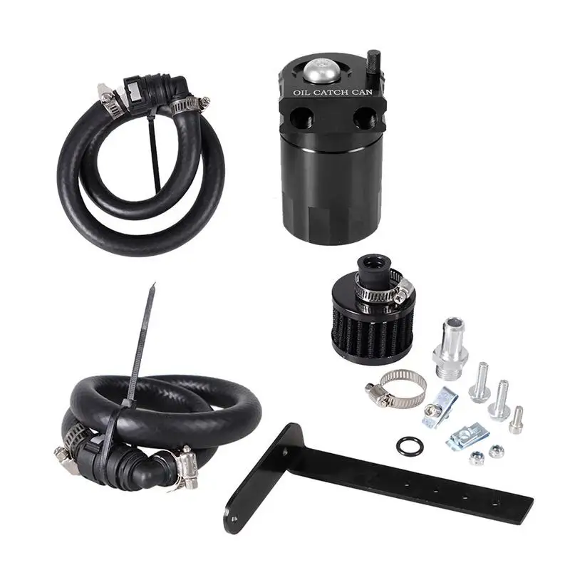 

Oil Catch Can Reservoir Oil Catch Can Kit With Brackets And Tube Modified Oil Filter Compatible With 2017-2021 Raptor 3.5L