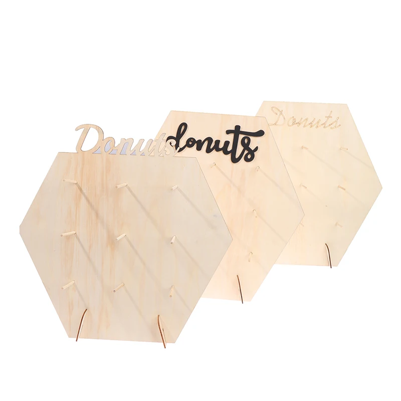 

Donuts Wall Stand Dessert Cake Display Rack Wedding Birthday Party Decor